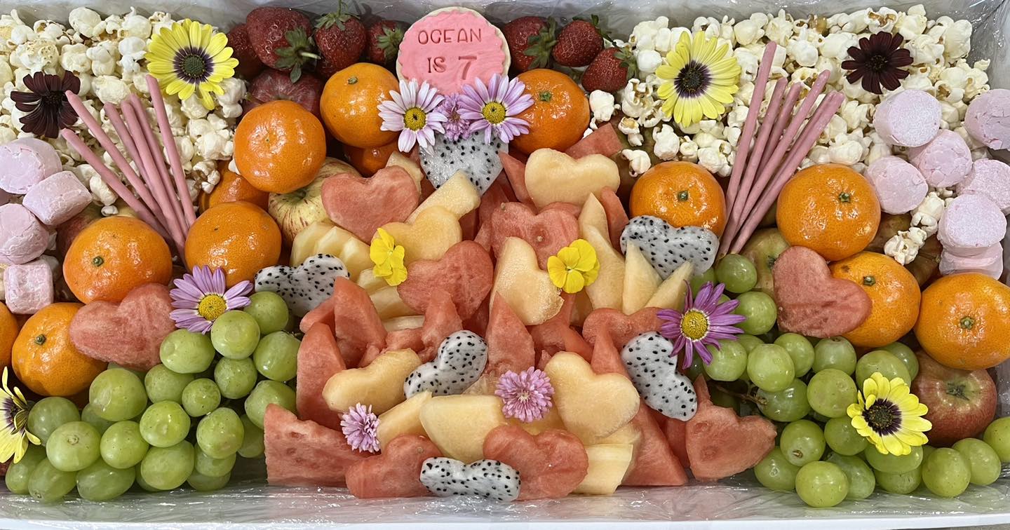 Kids Fruit & Sandwich Platter image 1