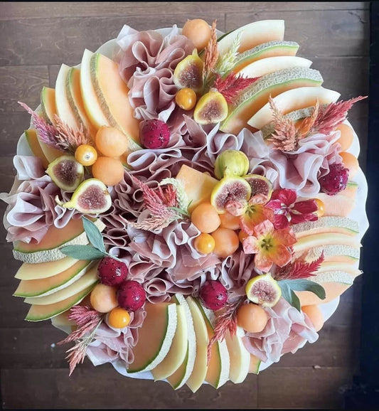 Melon & Proscuitto Round Platter image 0