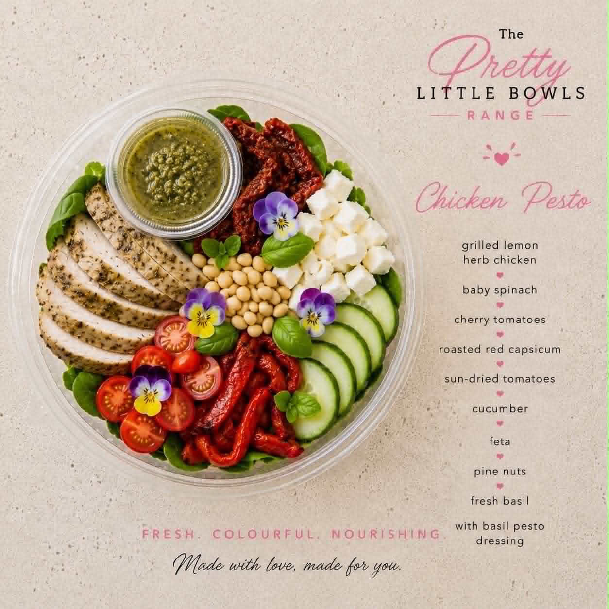 Chicken Pesto Salad Bowl