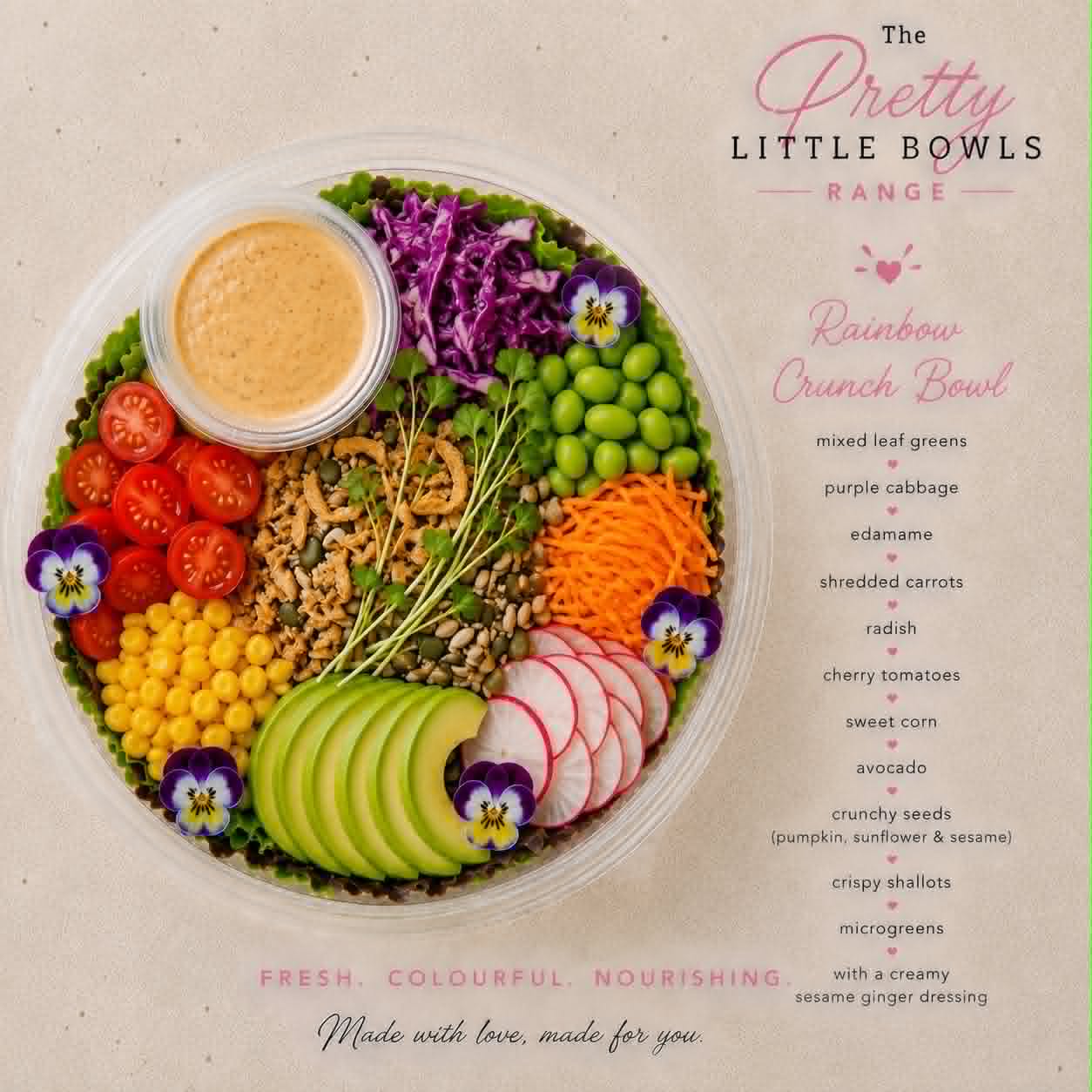 Rainbow Crunch Salad Bowl