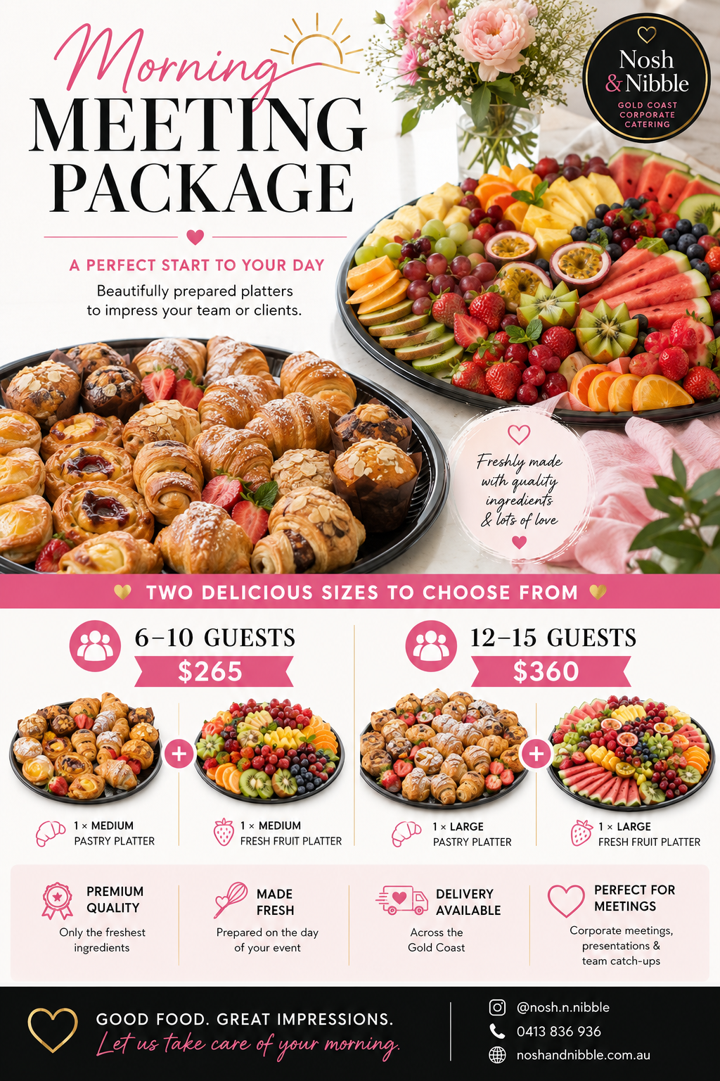 Morning Meeting Package | Gold Coast Corporate Catering