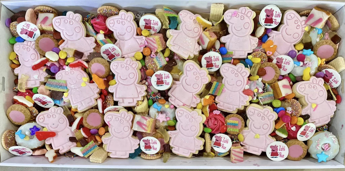 Kids themed grazing board – Peppa Pig
