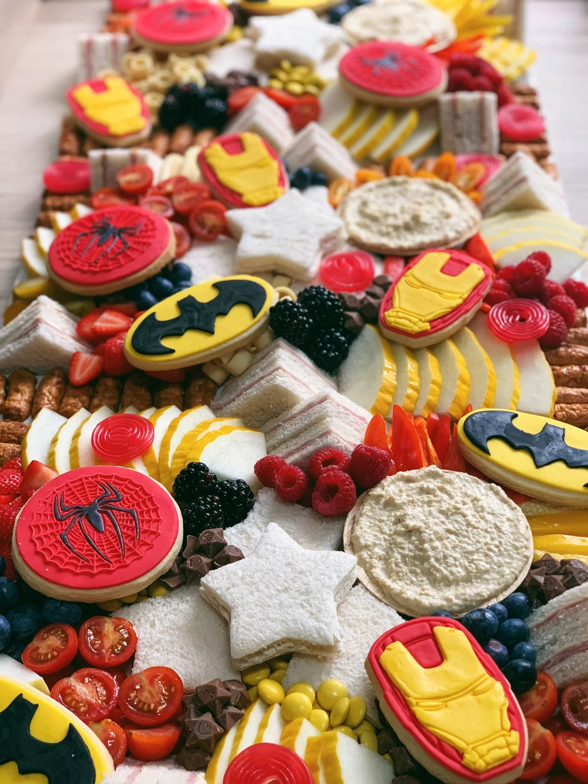 Kids themed grazing board – Super Hero