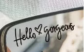 Hello Gorgeous Sticker image 3