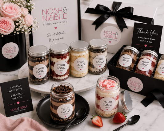Corporate Branded Cake Jars