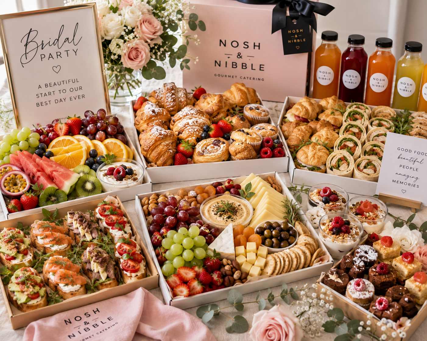 Bridal Party Grazing Breakfast | Gold Coast