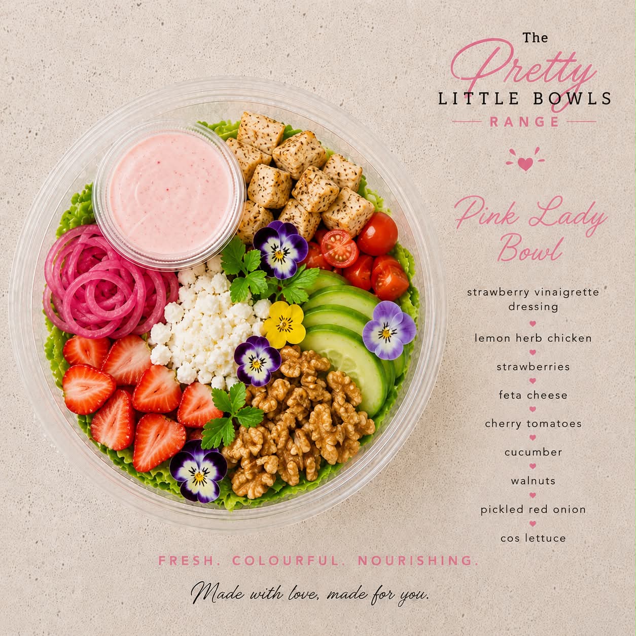 Pink Lady Salad Bowl