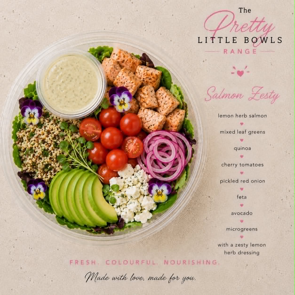 Salmon Zesty Salad Bowl