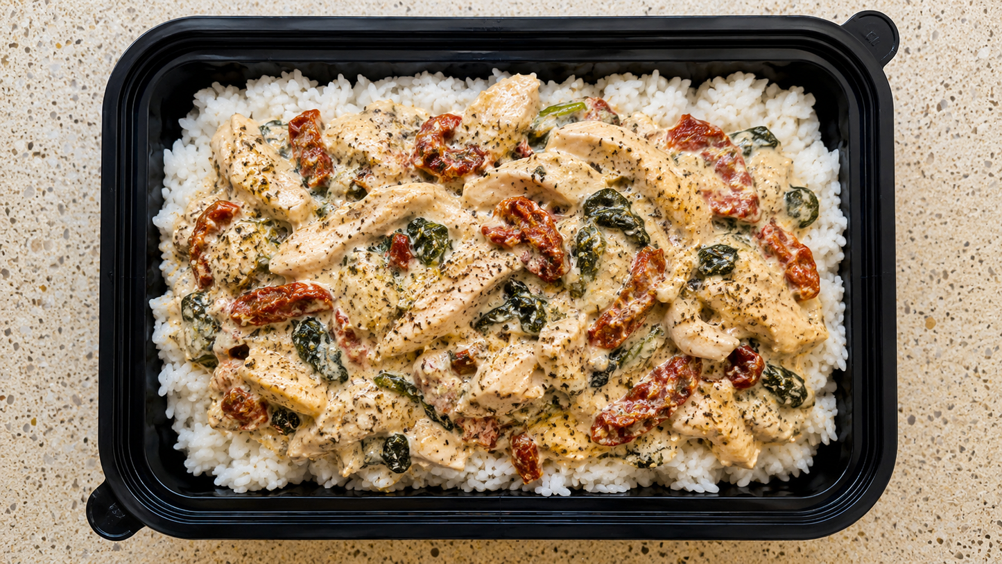 Creamy Tuscan Chicken & Rice