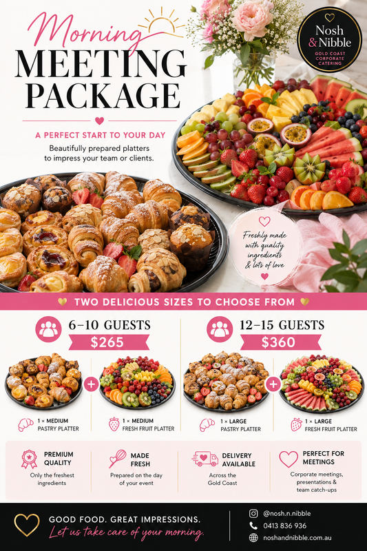 Morning Meeting Package | Gold Coast Corporate Catering