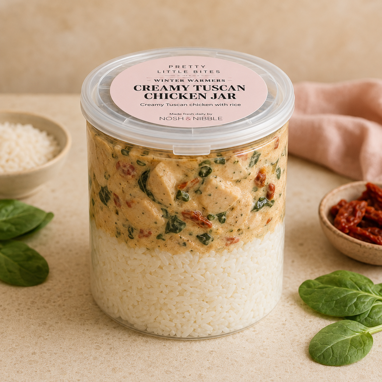Creamy Tuscan Chicken Jar